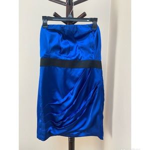 Express Royal Blue Satin Dress!